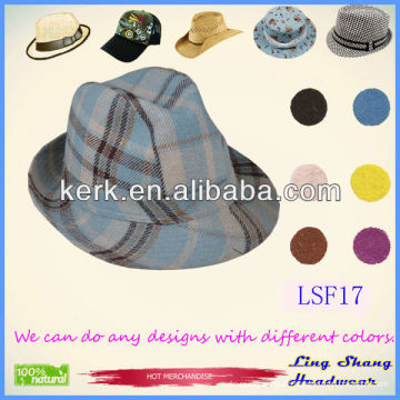 LSF17 2014 Fabrik Direc Verkauf Stoff Fedora Hut Mode Hut Hut Welt Strick Stoff Trucker Cap